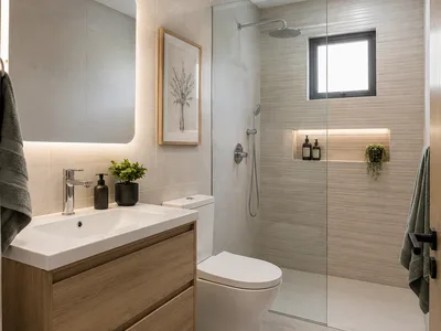 Renoviertes Badezimmer (Beispielfoto)